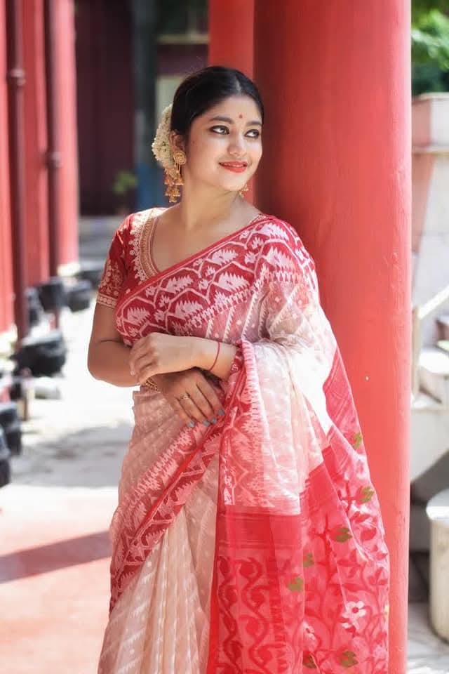 Durga Puja Special Exclusive Jamdani Saree by RNR