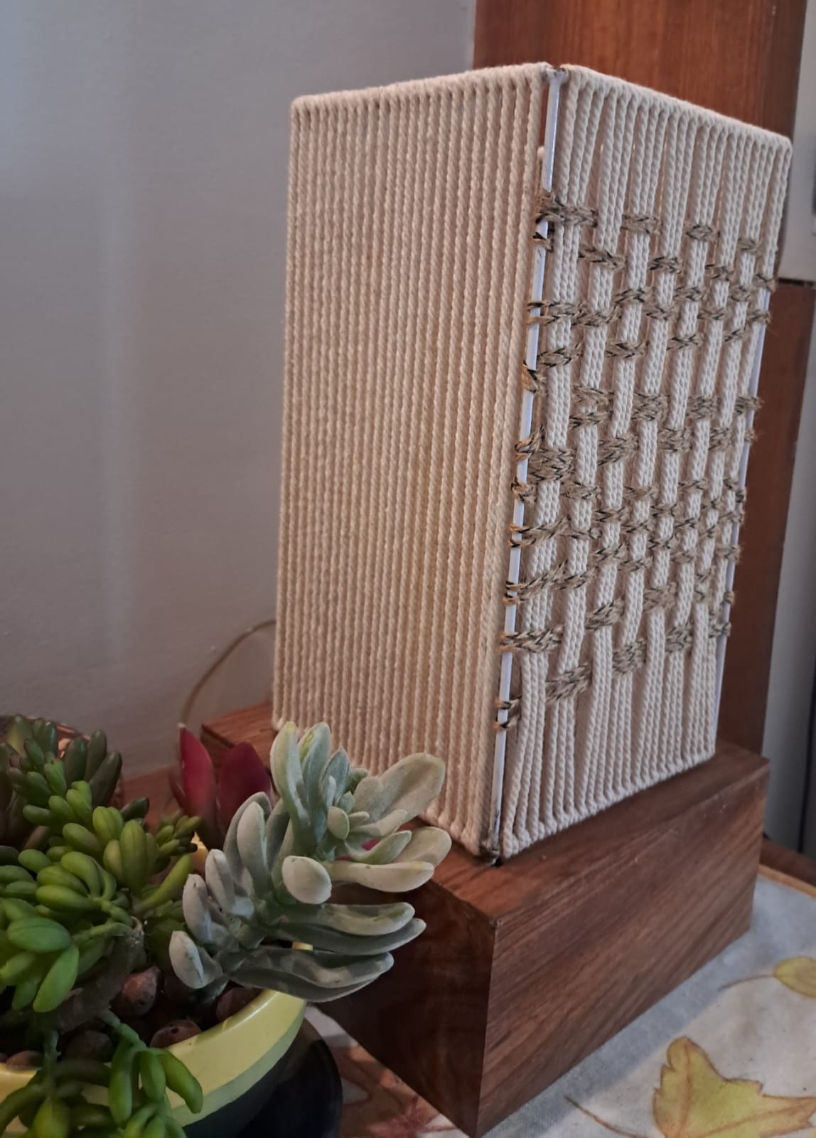 Handknitted Jute Lamp by RNR