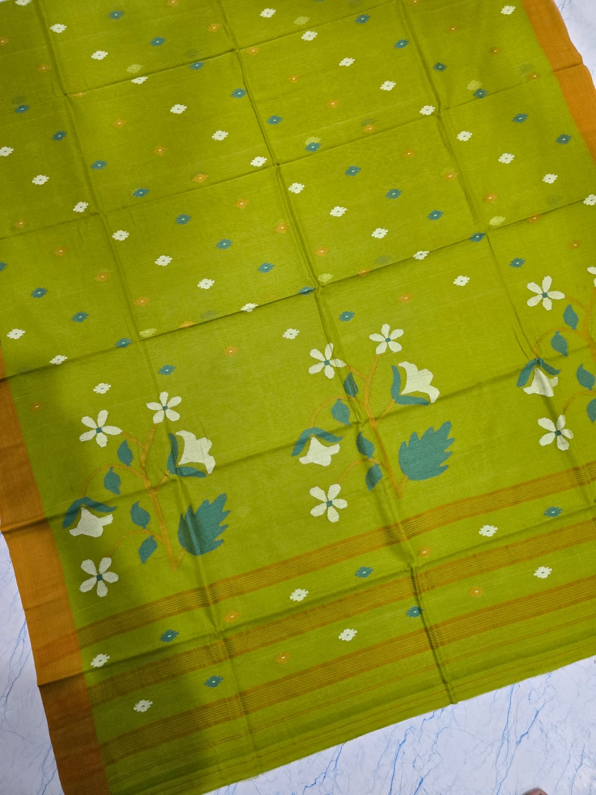 Pure Tantuz Cotton Jamdani Saree by RNR