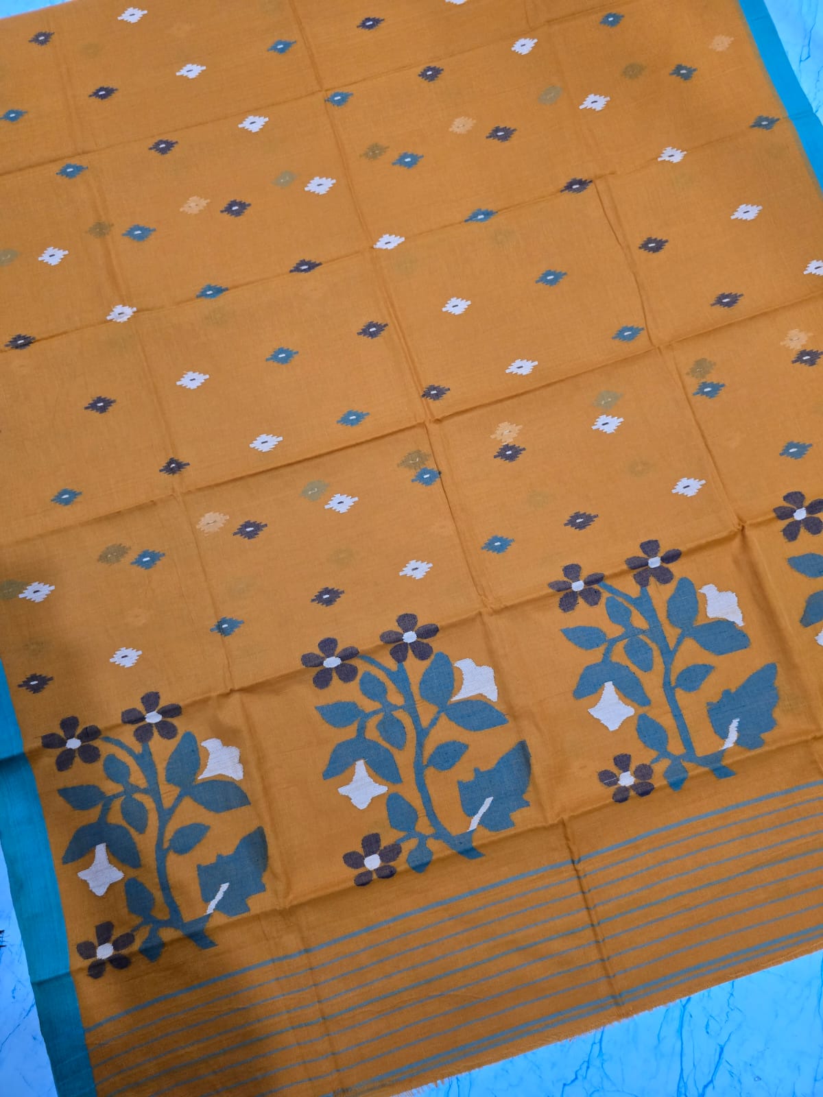 Pure Tantuz Cotton Jamdani Saree by RNR