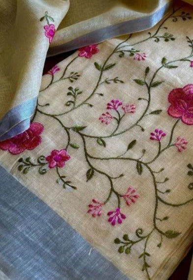 Cotton Embroidery Unstitched Dress Material