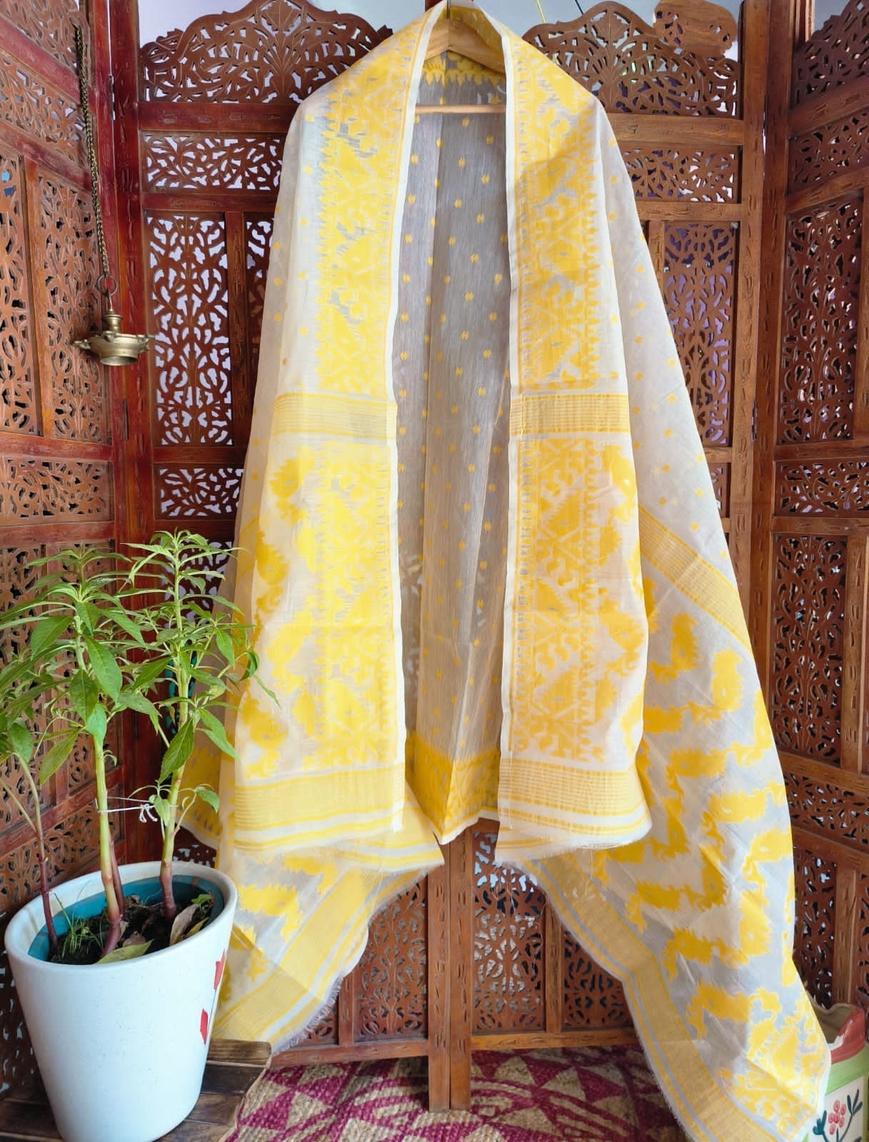 Jamdani Woven Dupattas by Rank Never Retires
