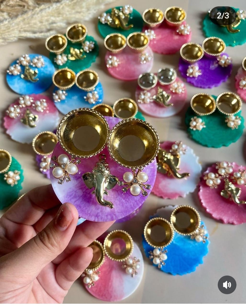 Resin Art Pooja Thalis by RNR
