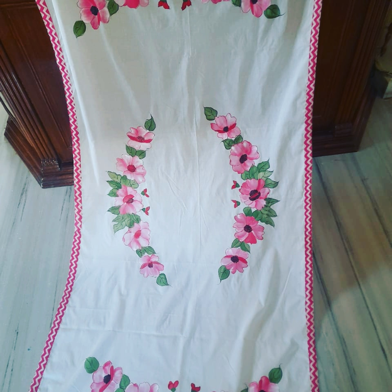 Exquisite Handpainted Dupatta by RNR - RANK NEVER RETIRES