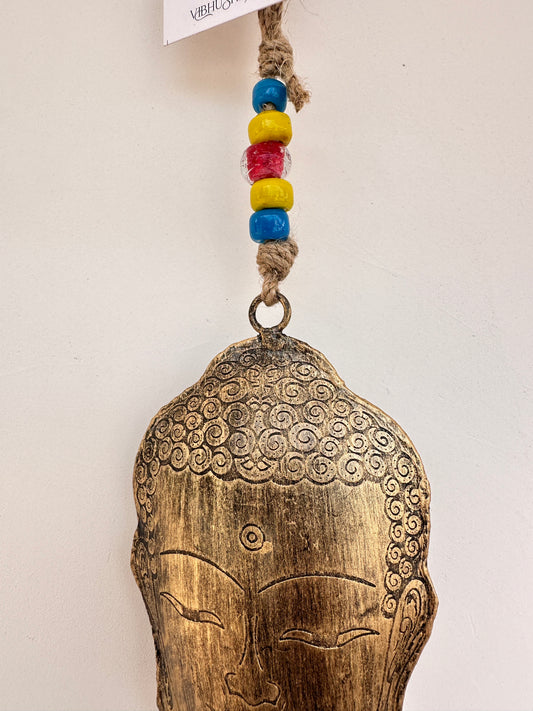 Buddha Hanging Cow Bell 8 inches by RNR