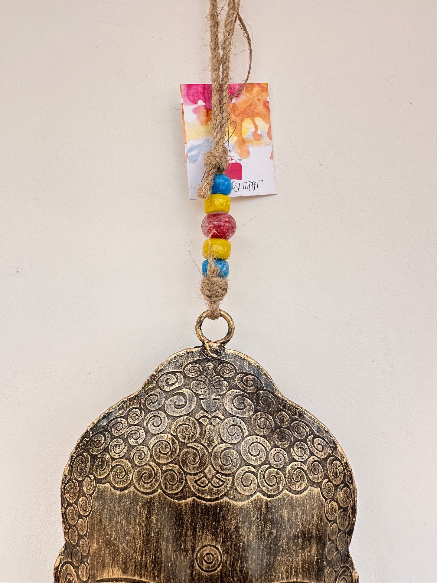Buddha Hanging Cow Bell 8 inches by RNR