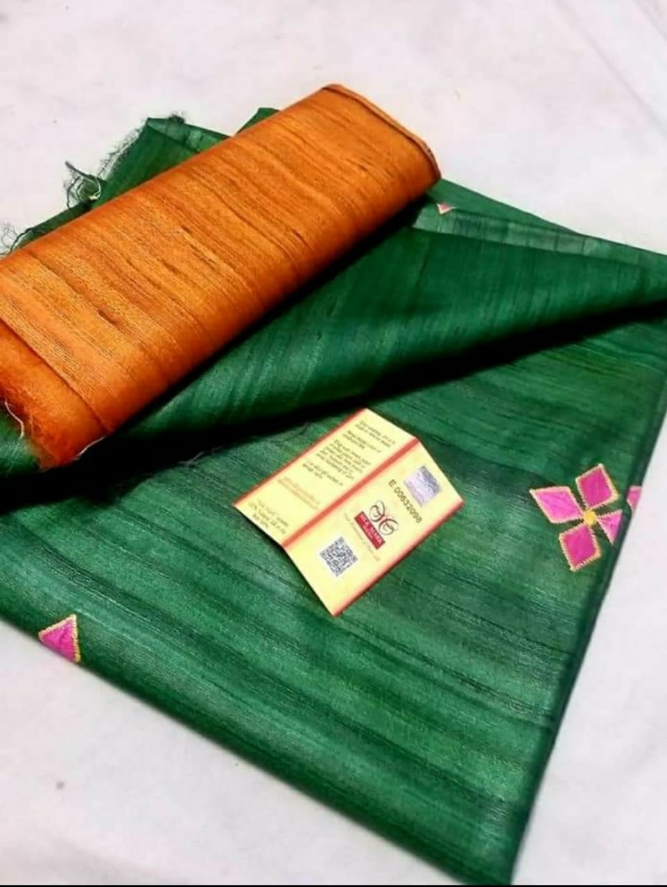 Embroidered Tussar Silk Saree with Zari | Zari Saree By Rank Never Retire