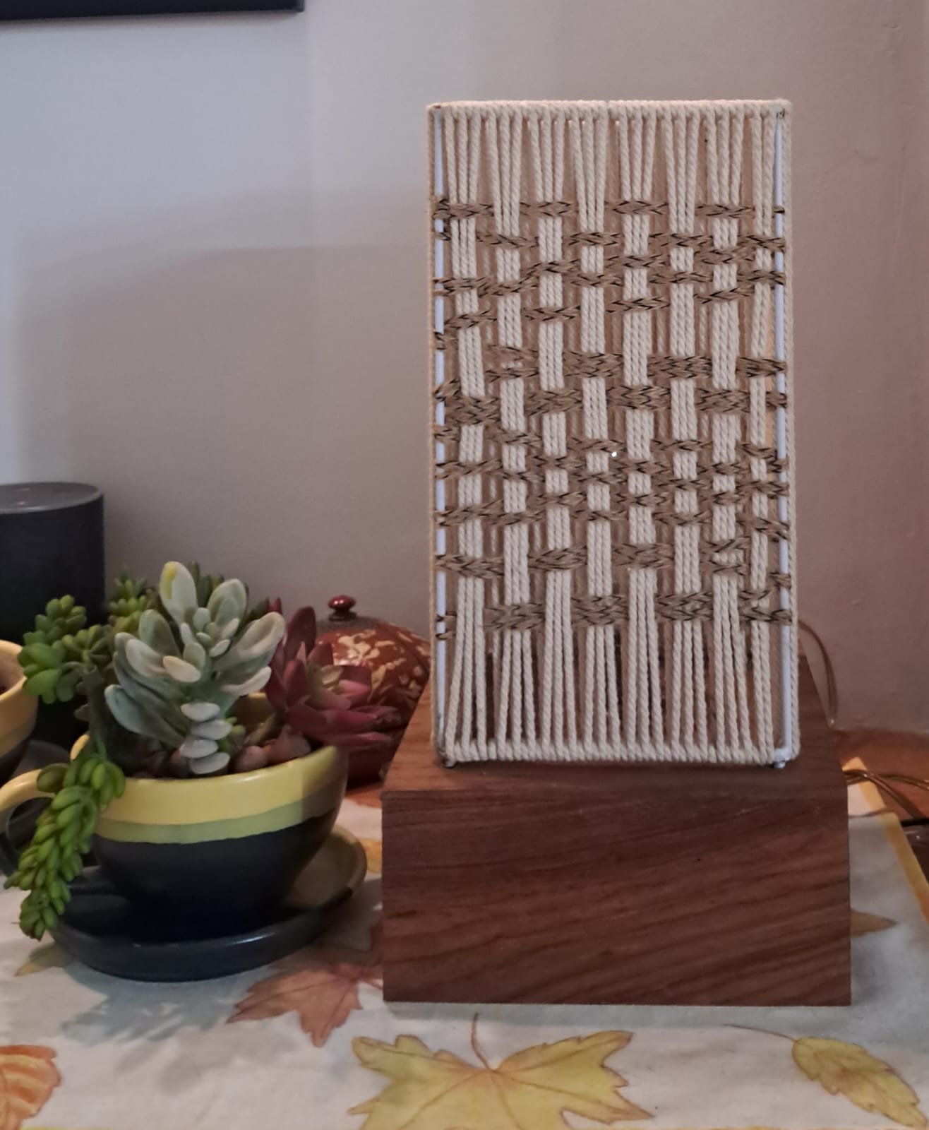 Handknitted Jute Lamp by RNR