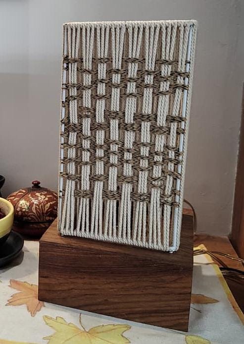 Handknitted Jute Lamp by RNR