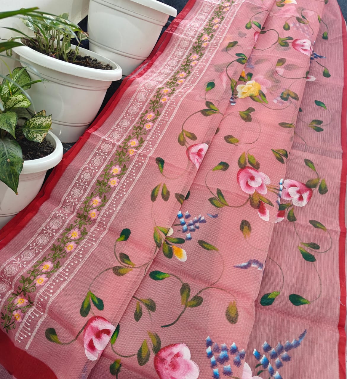 Kota Doriya Handpainted Saree by RNR