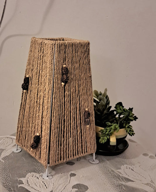 Jute Lamp with Rudraksh by RNR