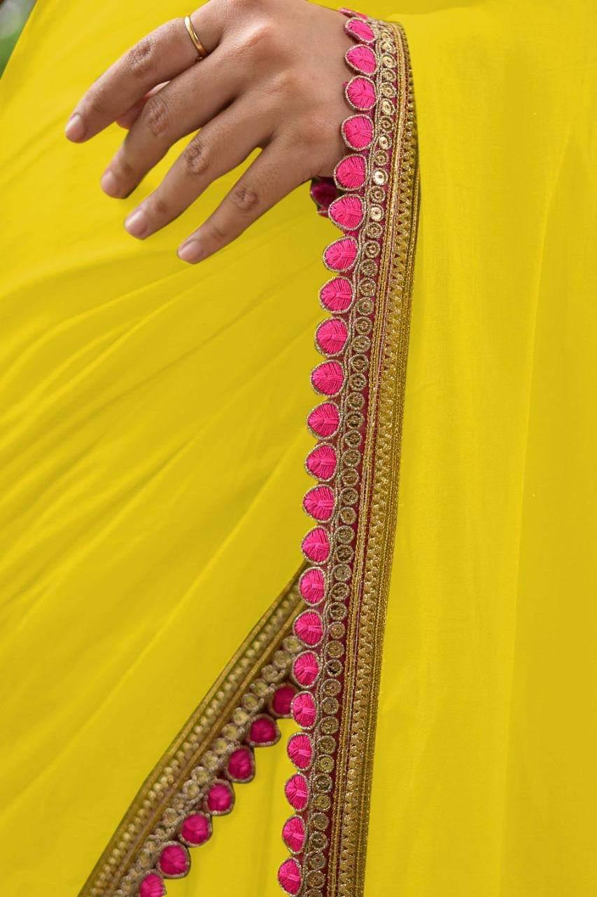 Mul Cotton Lace Sarees - Plain by RNR