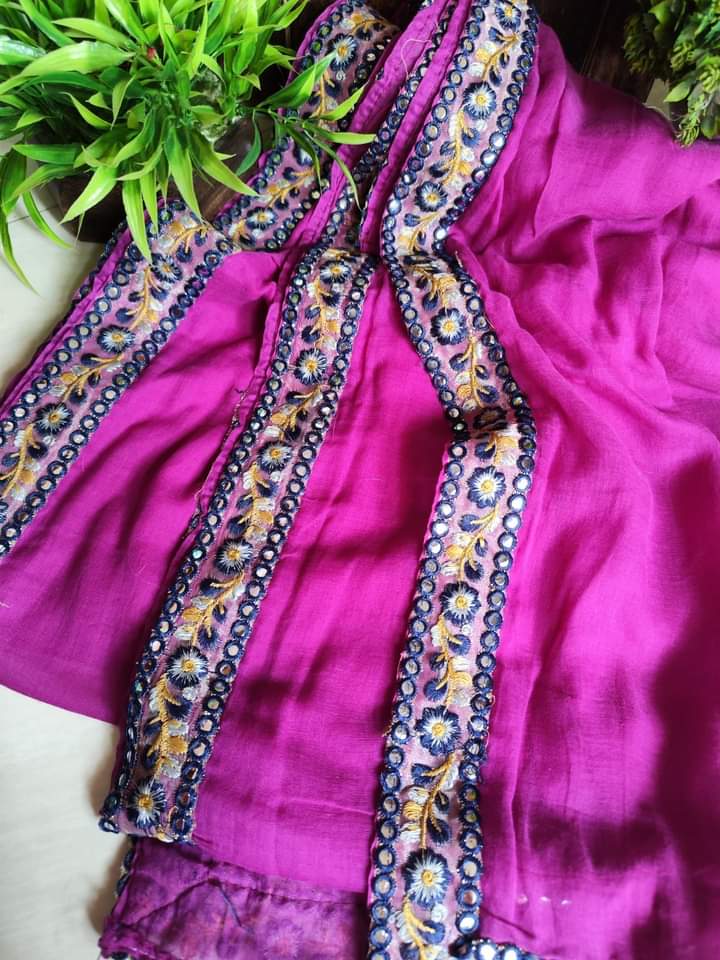 Mul Cotton Saree with Tassels by RNR