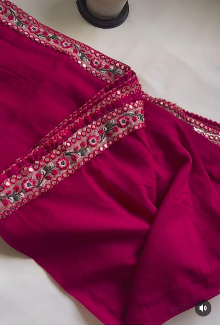 Mul Cotton Saree with Tassels by RNR