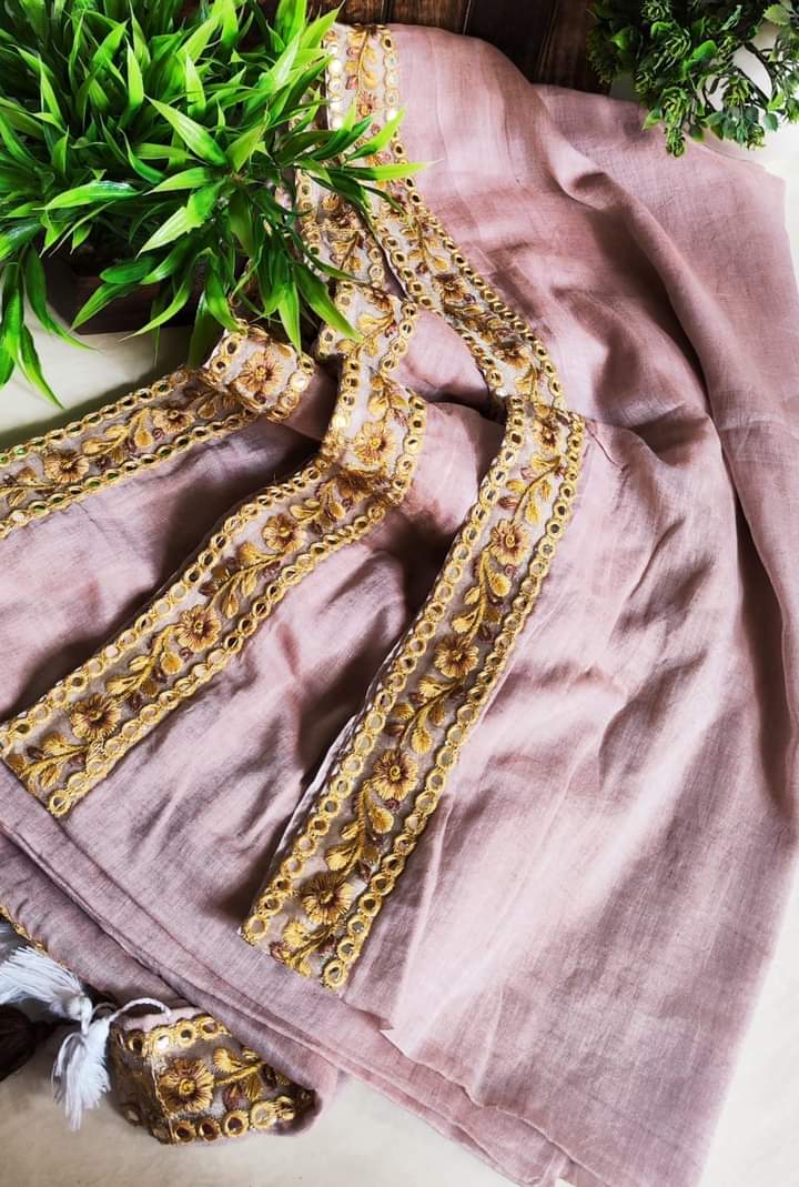 Mul Cotton Saree with Tassels by RNR