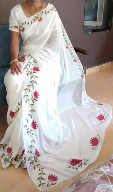Baghban SIlk Saree by Rank Never Retires