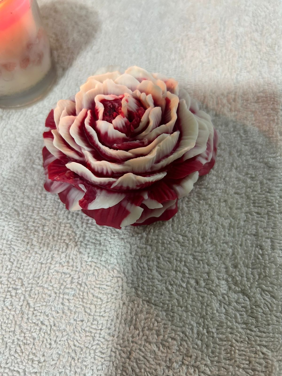 Handpoured and SMoke Free Soy Wax Peony Candle by RNR