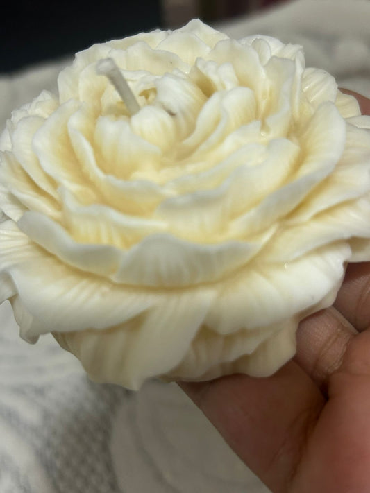 Handpoured and SMoke Free Soy Wax Peony Candle by RNR