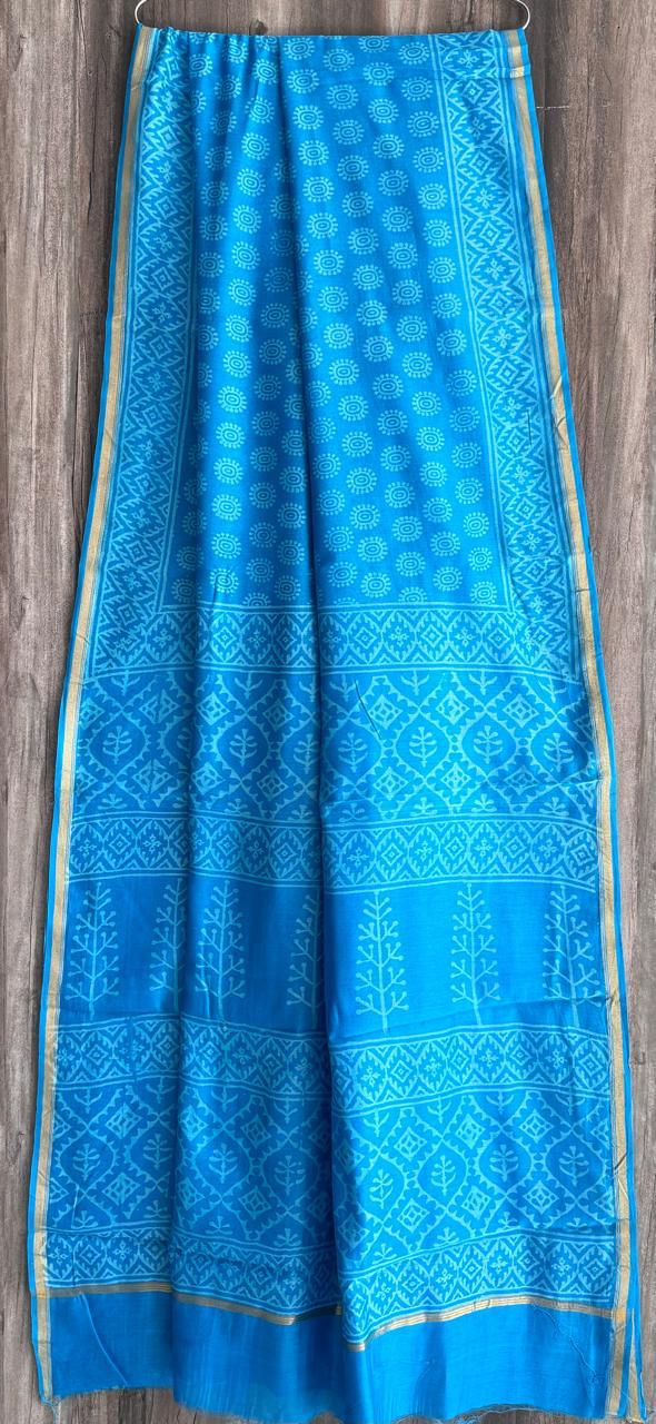 Pure Chanderi Silk Saree by RNR