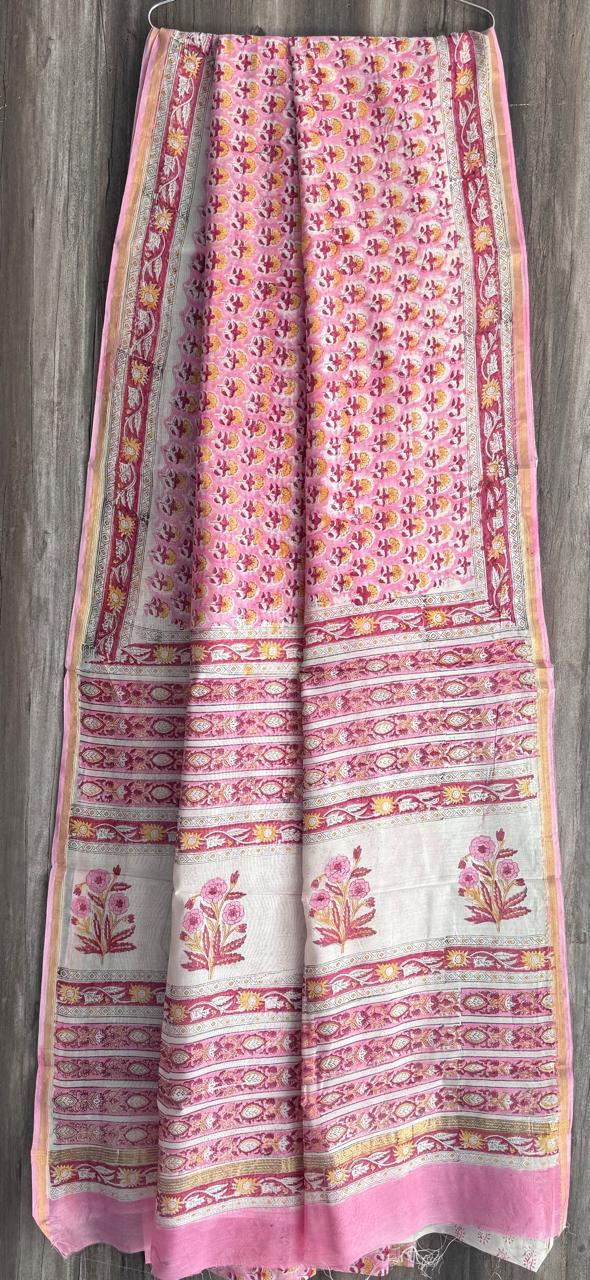 Pure Chanderi Silk Saree by RNR