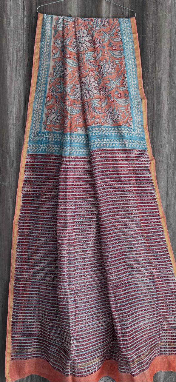 Pure Chanderi Silk Saree by RNR
