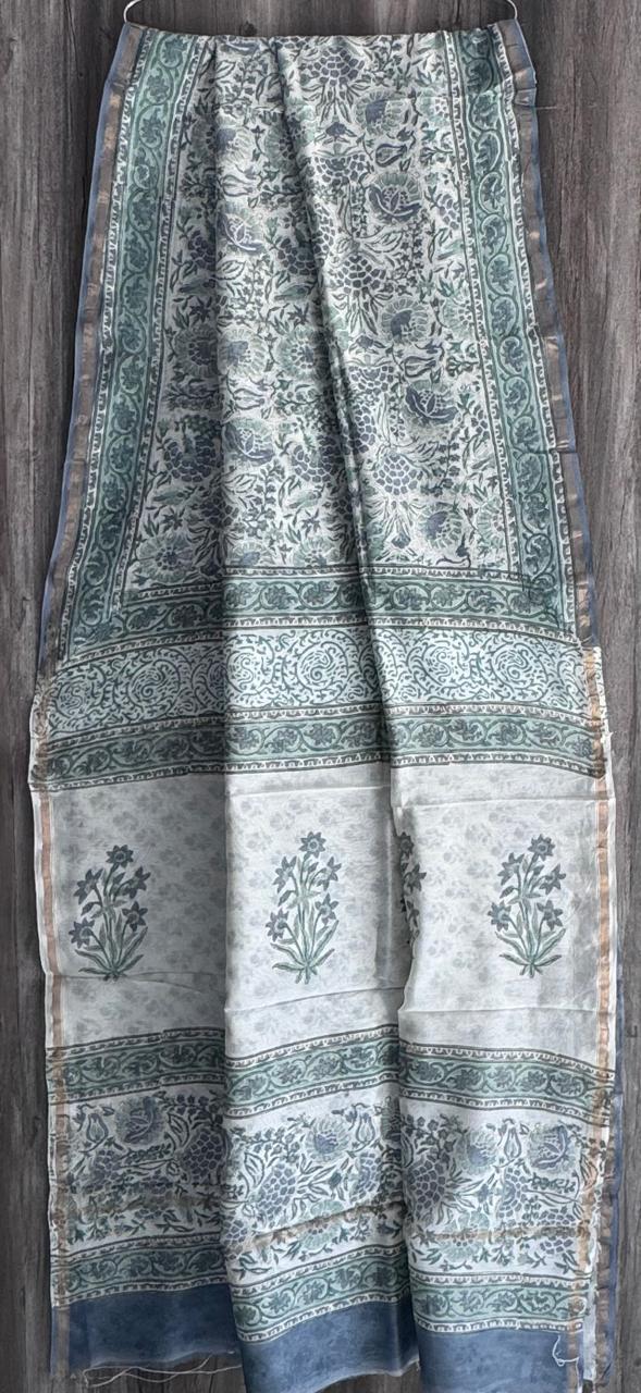 Pure Chanderi Silk Saree by RNR