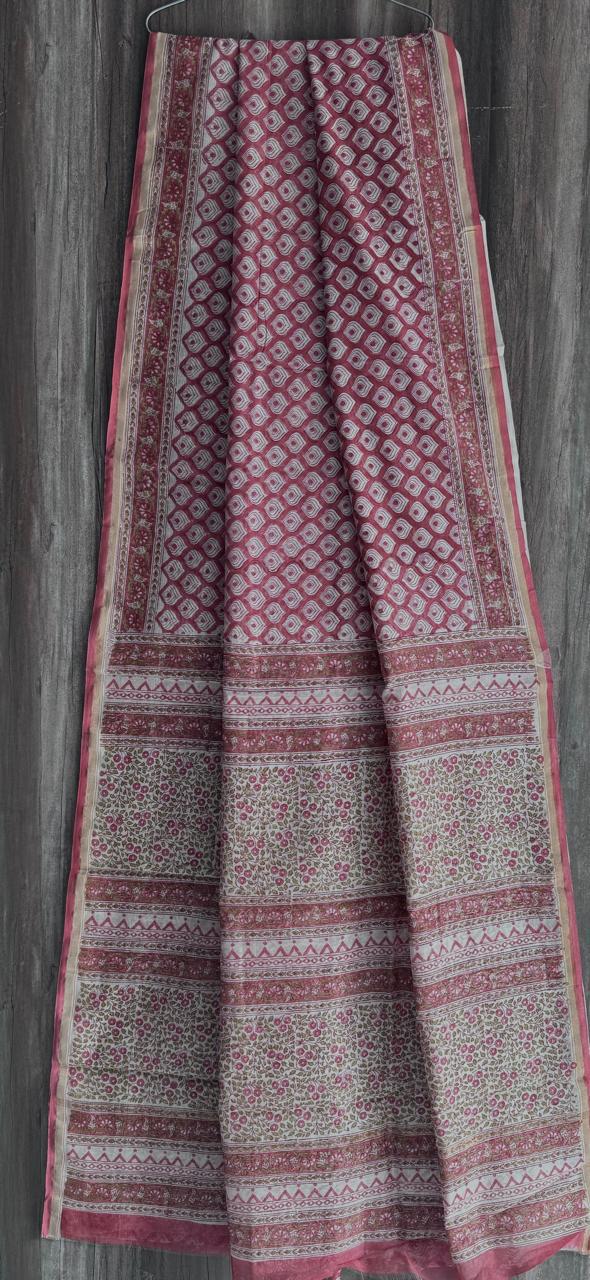Pure Chanderi Silk Saree by RNR