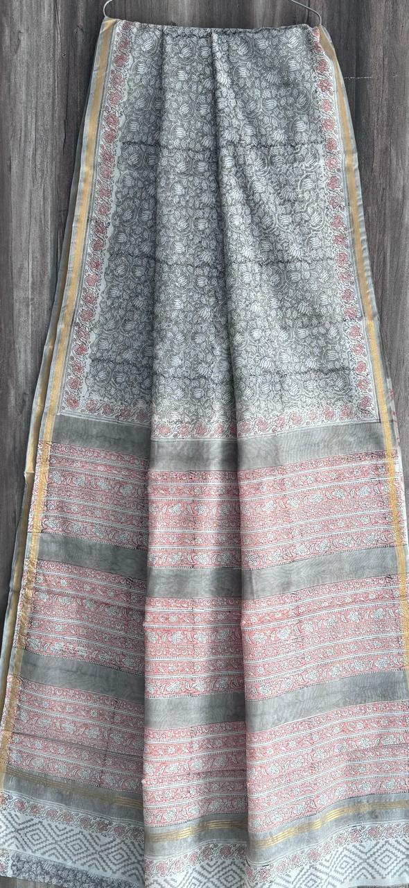 Pure Chanderi Silk Saree by RNR