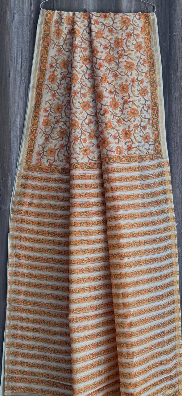 Pure Chanderi Silk Saree by RNR