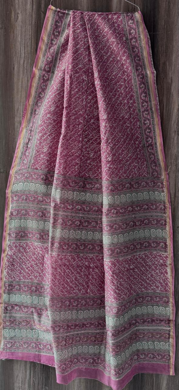 Pure Chanderi Silk Saree by RNR