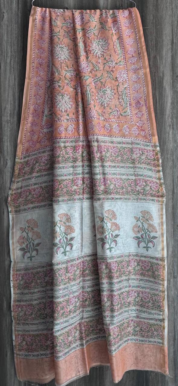 Pure Chanderi Silk Saree by RNR