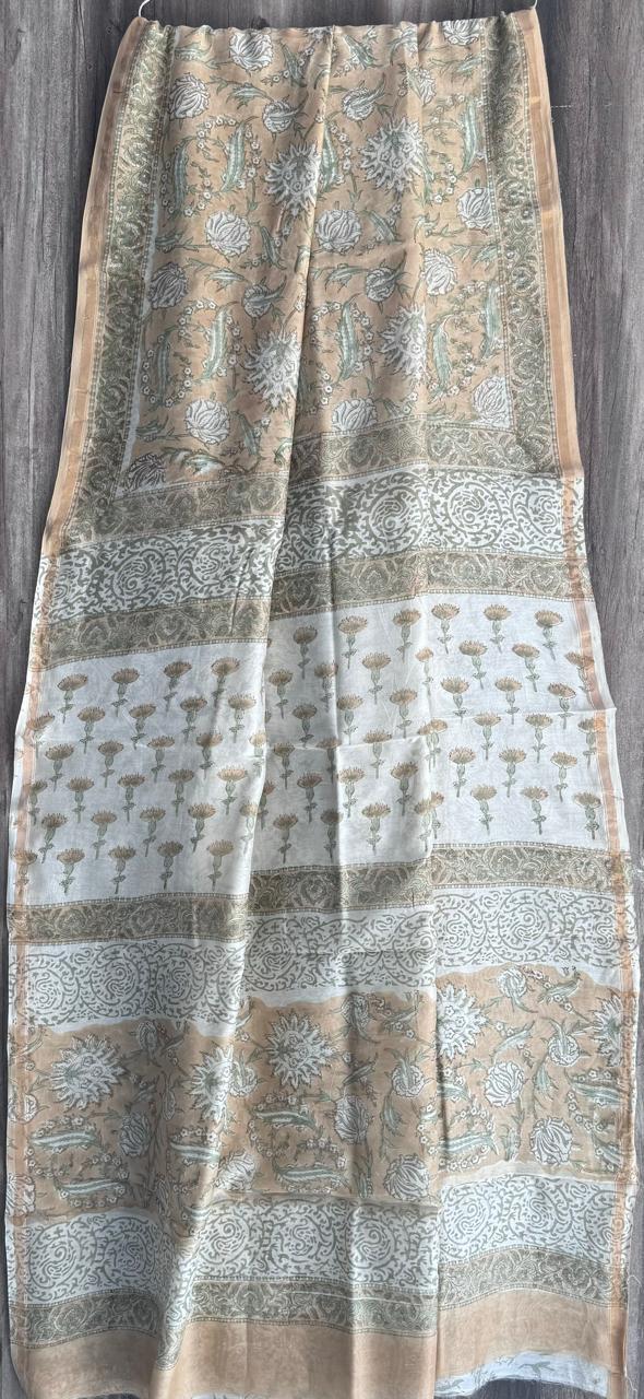 Pure Chanderi Silk Saree by RNR