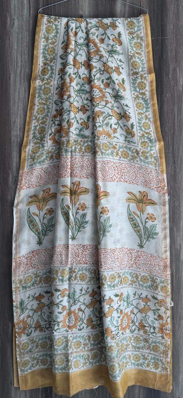 Pure Chanderi Silk Saree by RNR