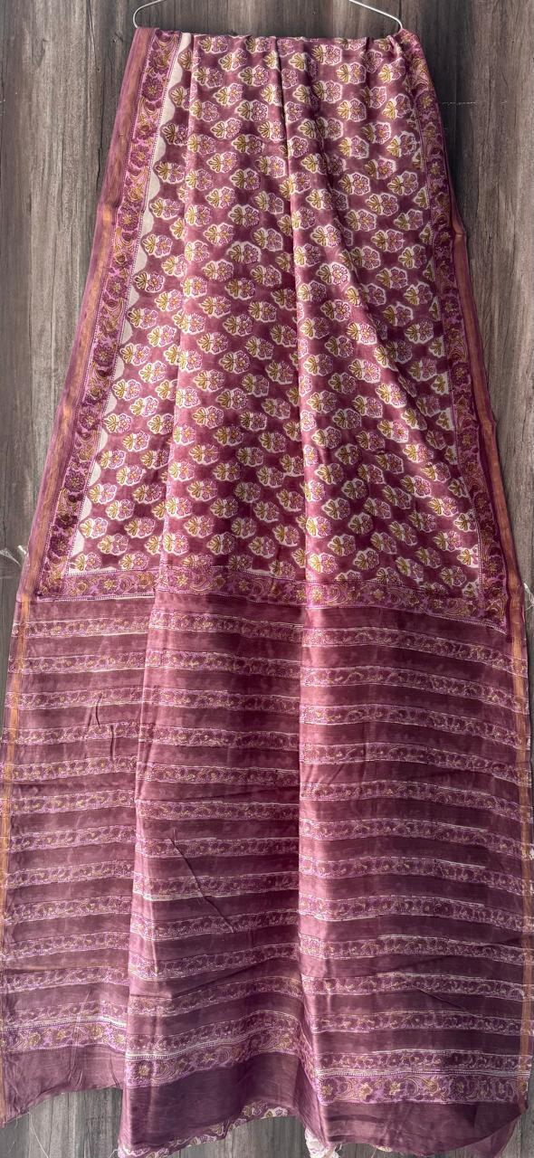 Pure Chanderi Silk Saree by RNR