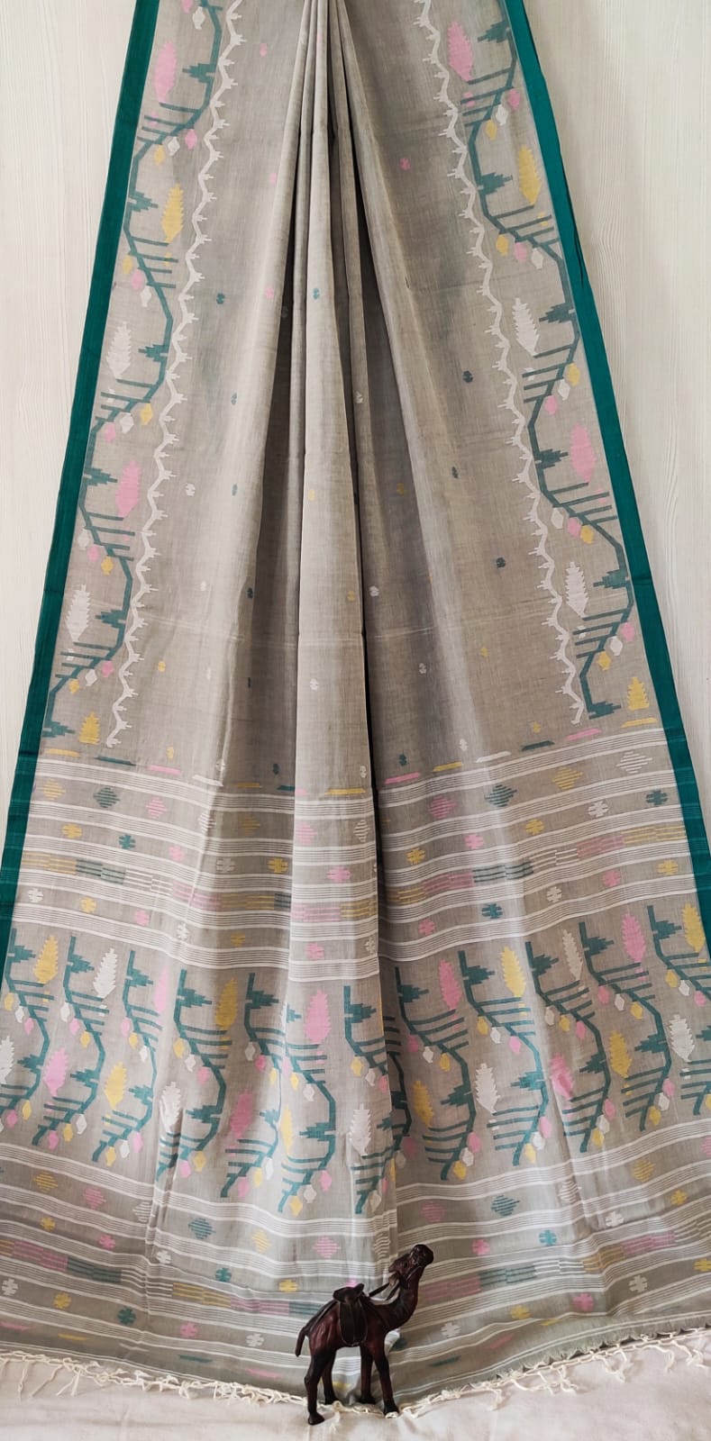 Pure Cotton Jamdani Butta Saree by RNR