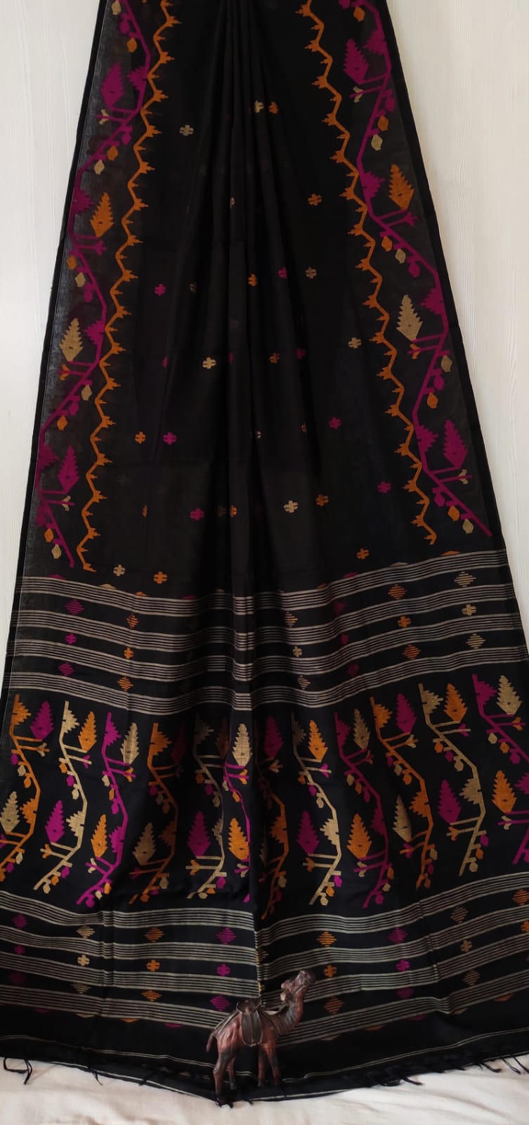 Pure Cotton Jamdani Butta Saree by RNR