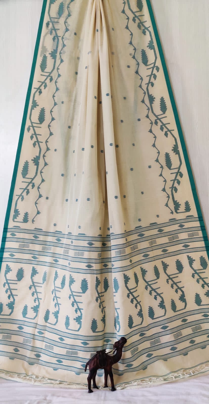 Pure Cotton Jamdani Butta Saree by RNR