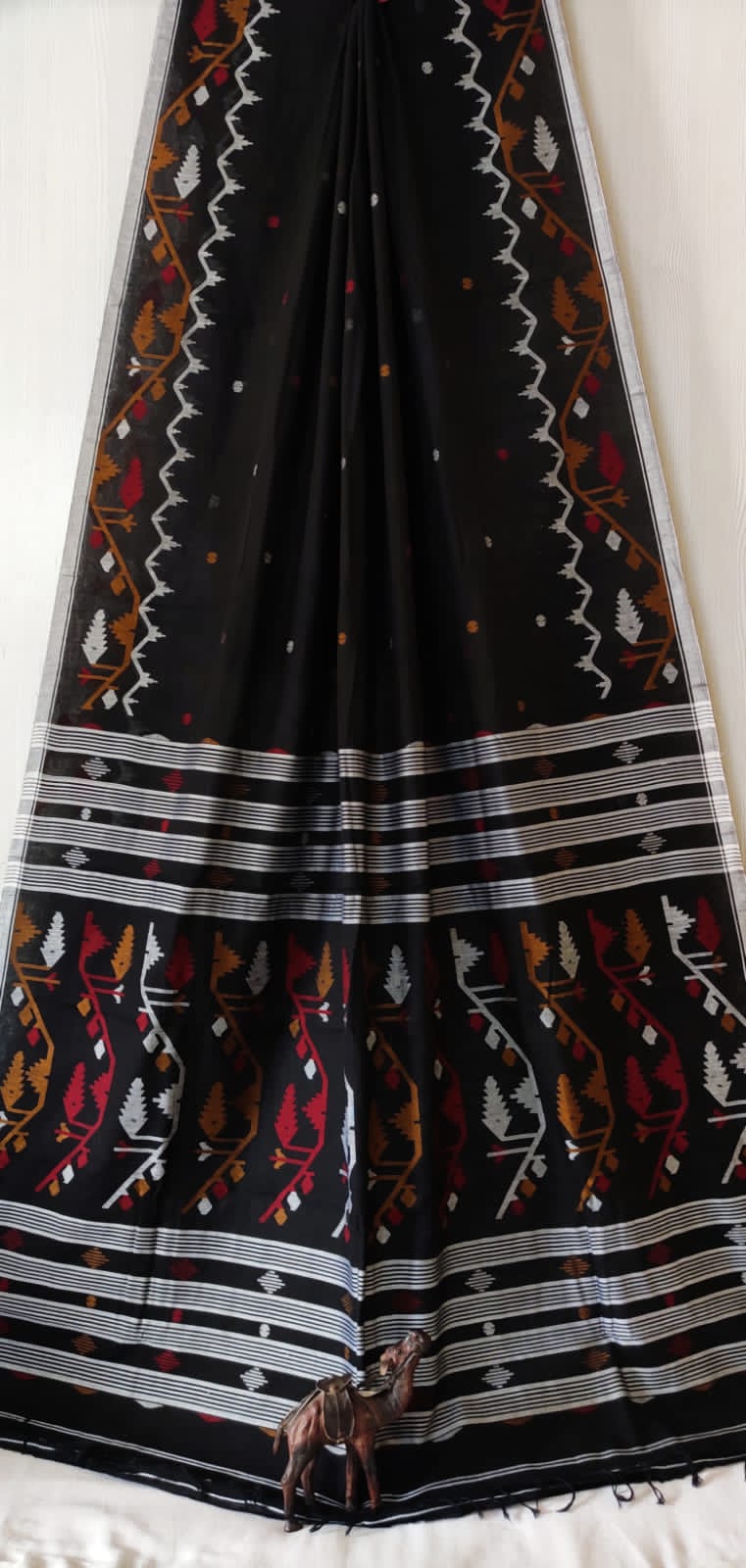 Pure Cotton Jamdani Butta Saree by RNR