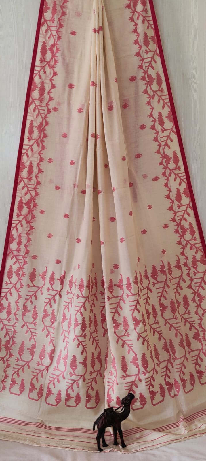 Pure Cotton Jamdani Butta Saree by RNR