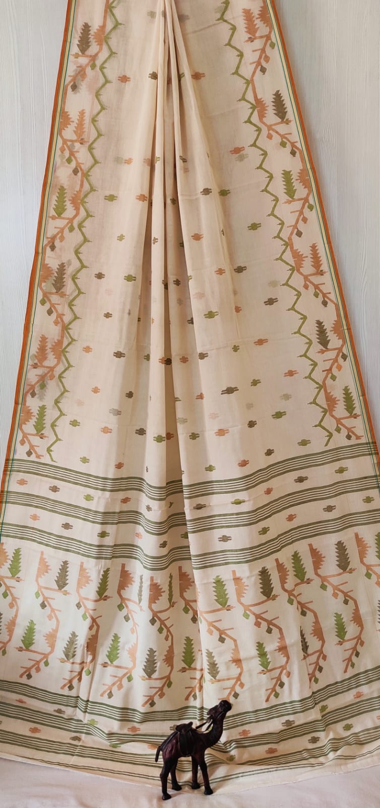 Pure Cotton Jamdani Butta Saree by RNR