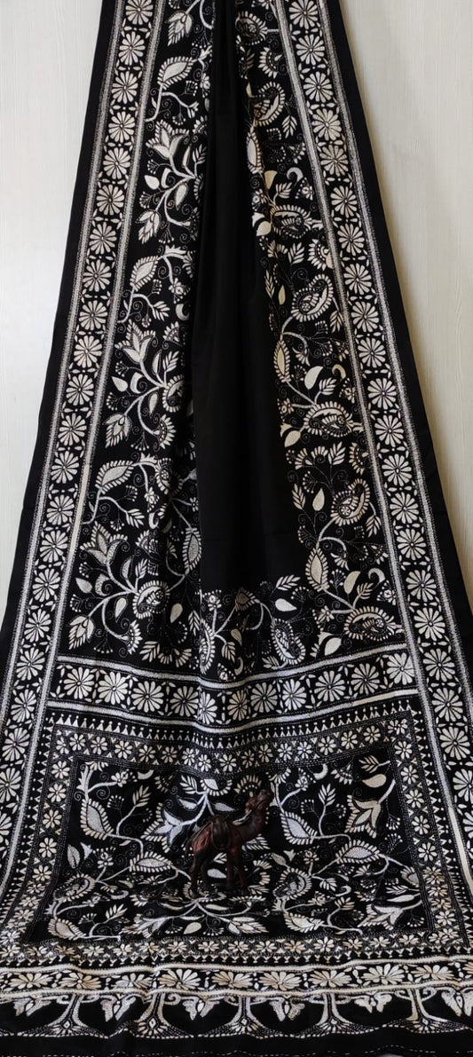 Mohini Kantha on Bangalore Silk