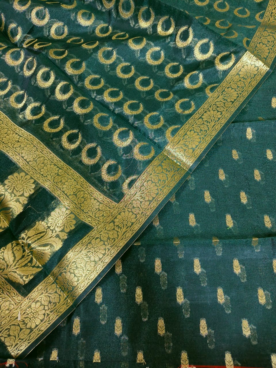Semi Georgette Banarsi Silk Suit