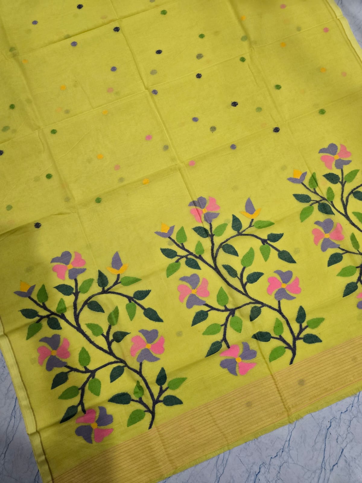 Pure Tantuz Cotton Jamdani Saree by RNR