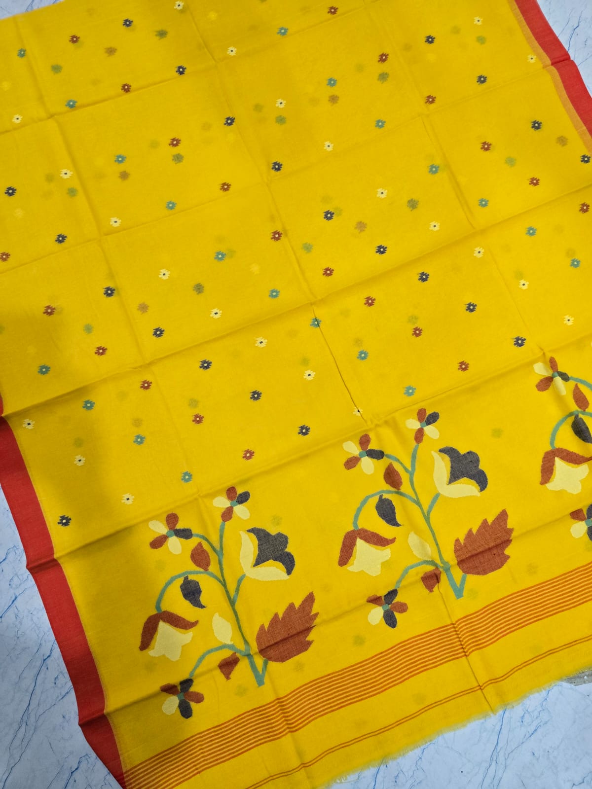 Pure Tantuz Cotton Jamdani Saree by RNR