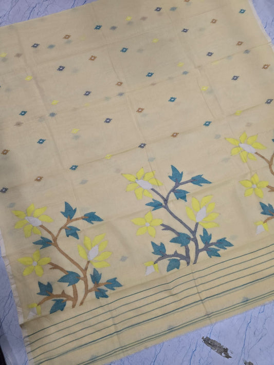 Pure Tantuz Cotton Jamdani Saree by RNR