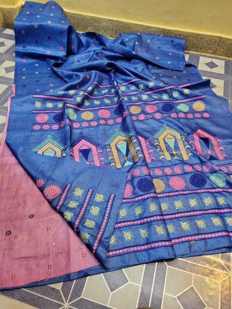 Tussar Silk Saree | Jaipur Design Saree - Indian Traditional Designer Saree By Rank Never Retire