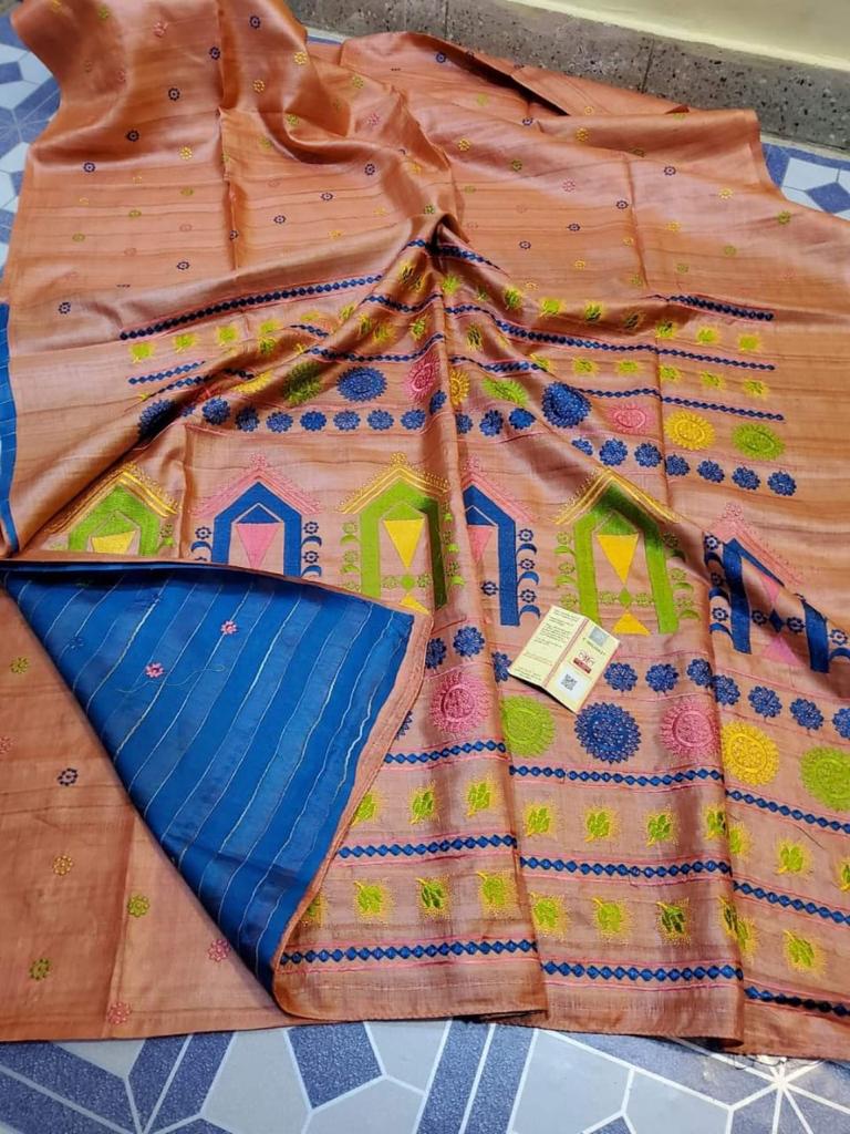 Tussar Silk Saree | Jaipur Design Saree - Indian Traditional Designer Saree By Rank Never Retire