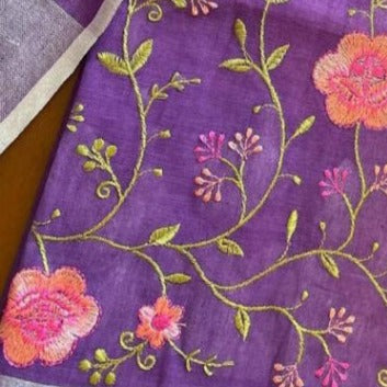 Cotton Embroidery Unstitched Dress Material