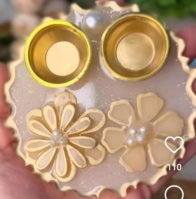Resin Art Pooja Thalis by RNR