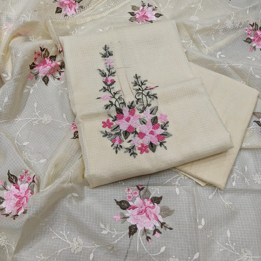 Embroidery Ease Kota Doriya Suit by RNR